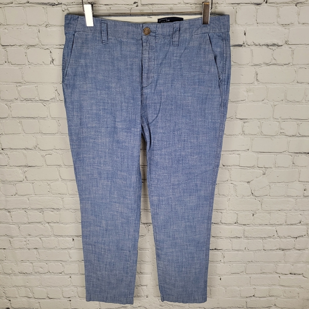 GAP | girlfriend chambray khaki ankle pants